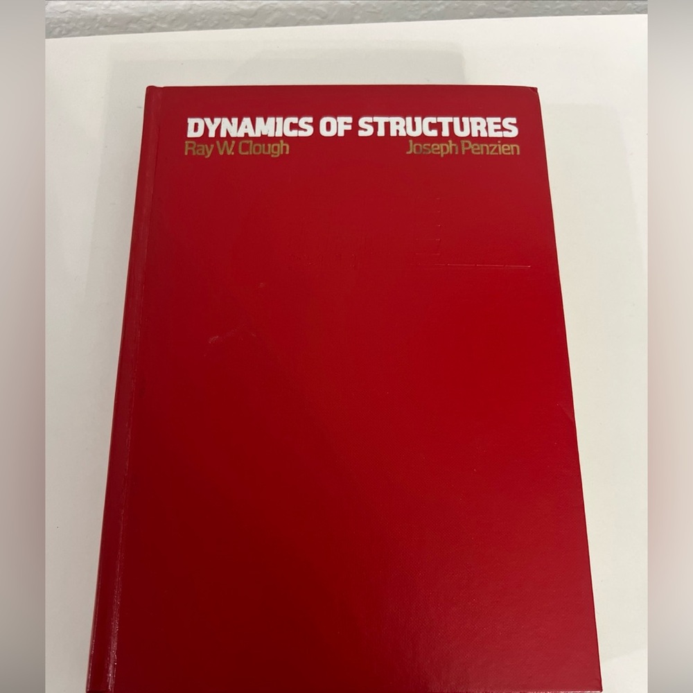 Dynamics of Structures Clough & Penzien 1975 Hardcover McGraw-Hill